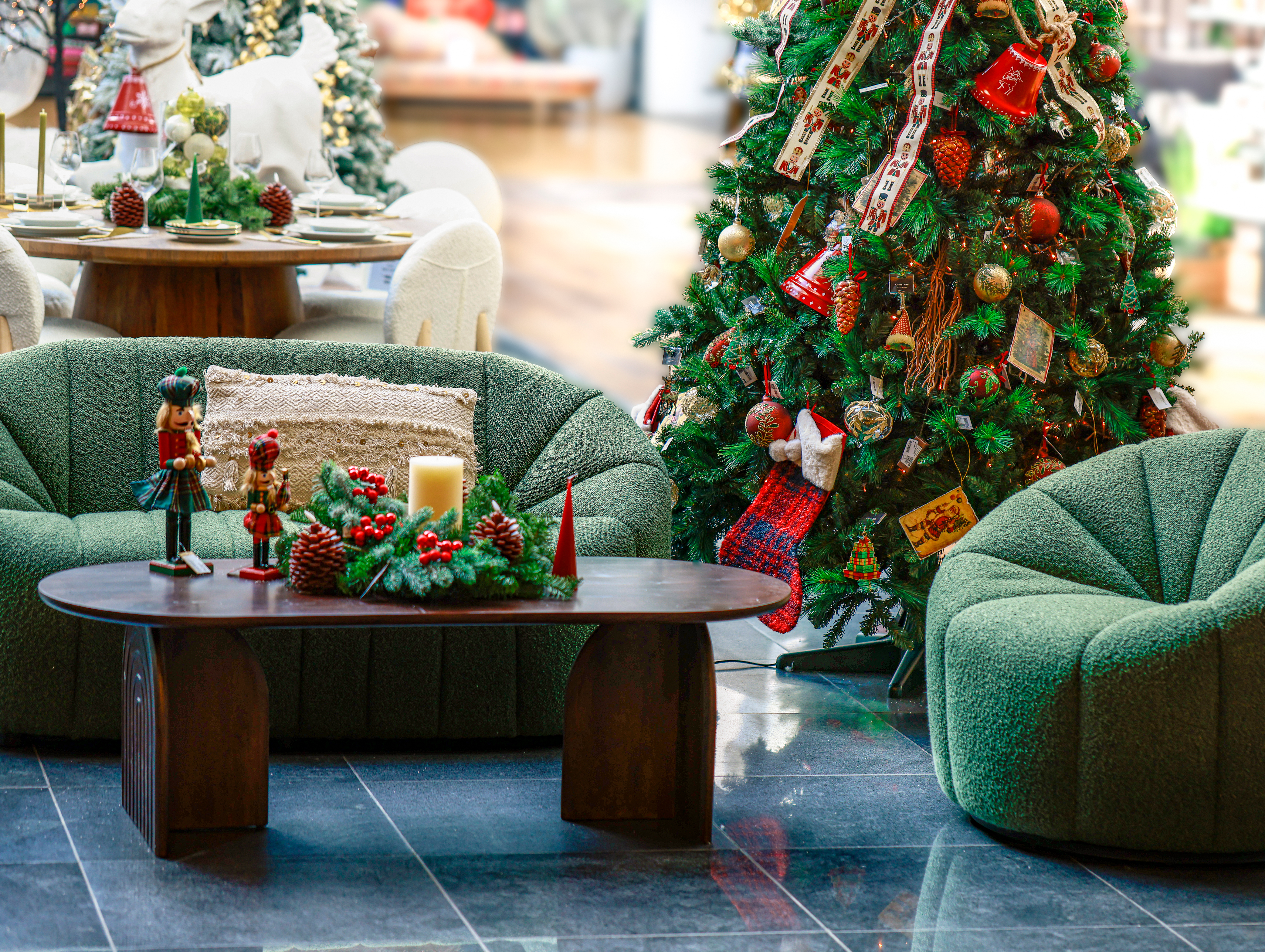 Elegant furniture to create a cozy and inviting space for gatherings, dining, and memorable moments.